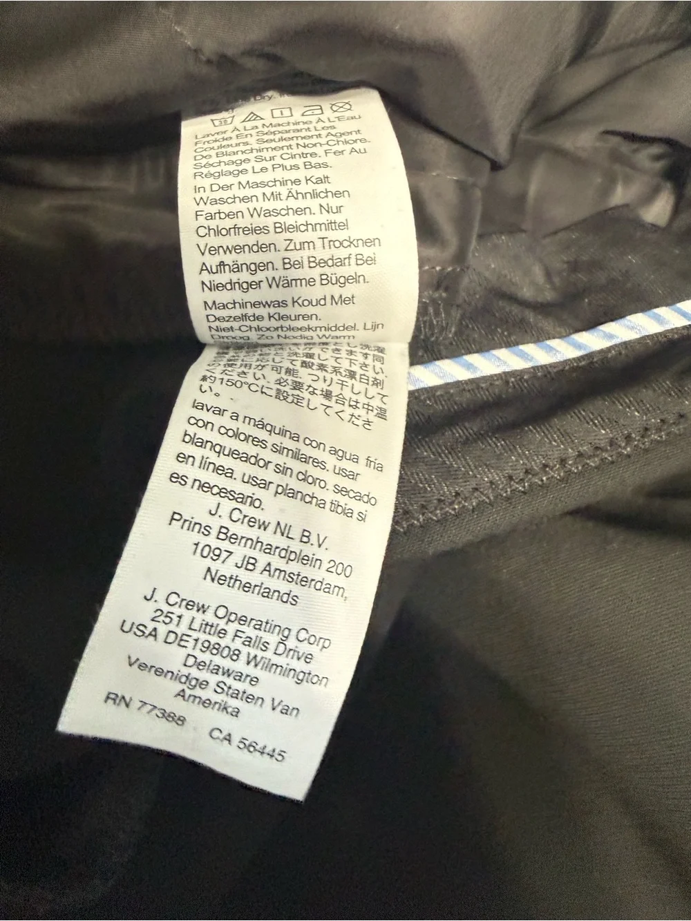 J. Crew inseam fit